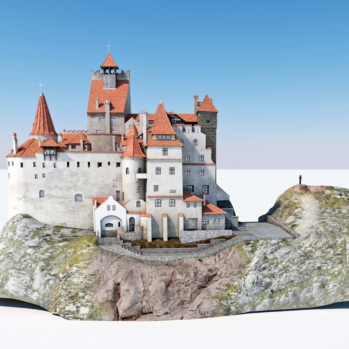 dracula castle bran c4d