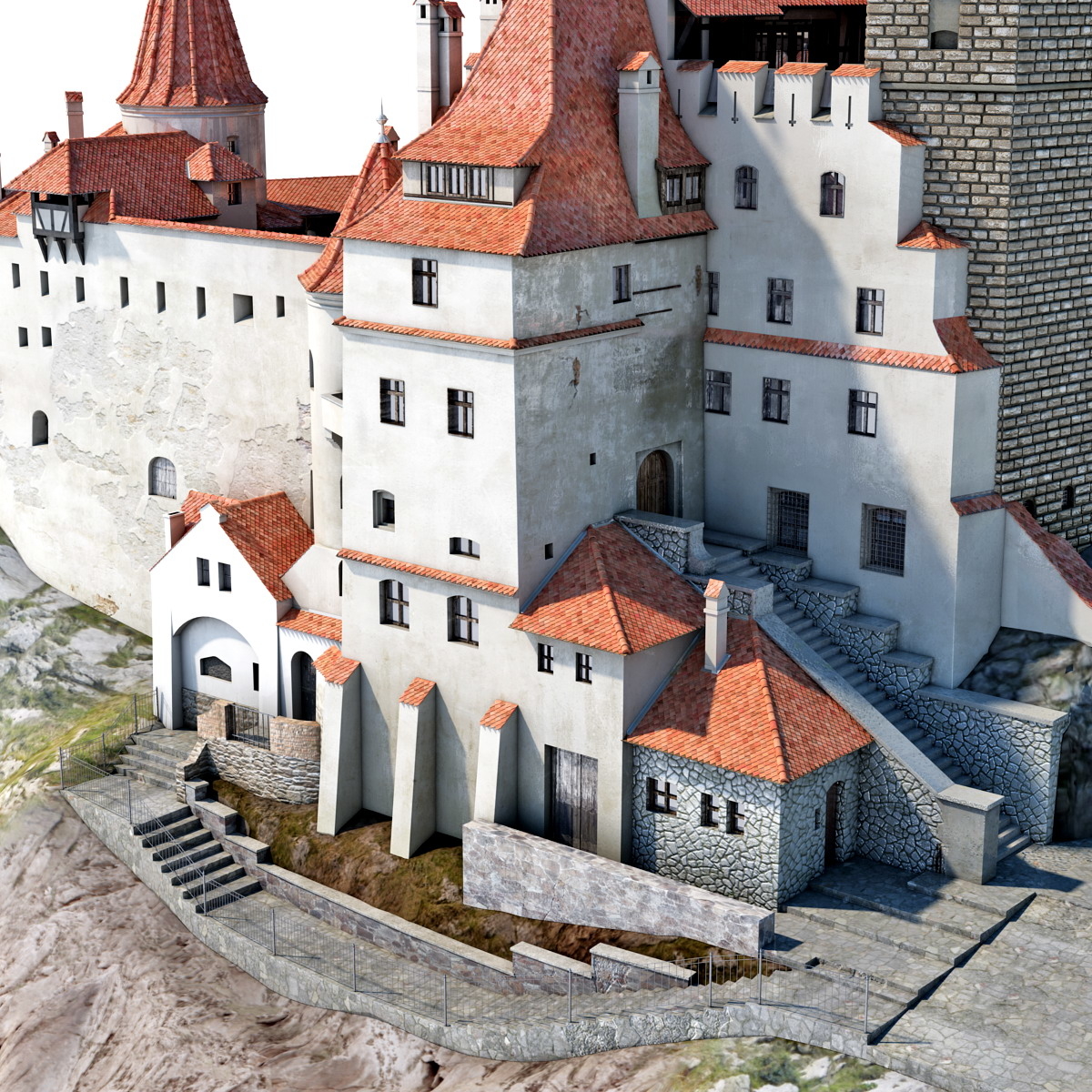 dracula castle bran c4d