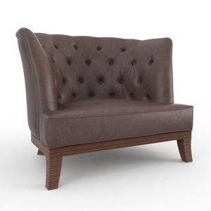 3d model parsifal classic armchair