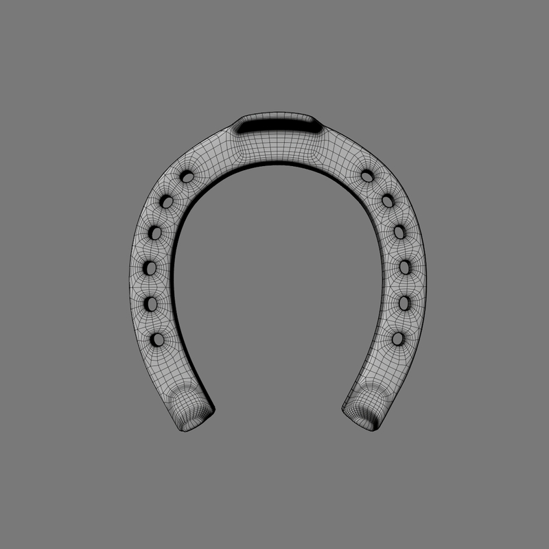 3d horseshoe horse shoe model