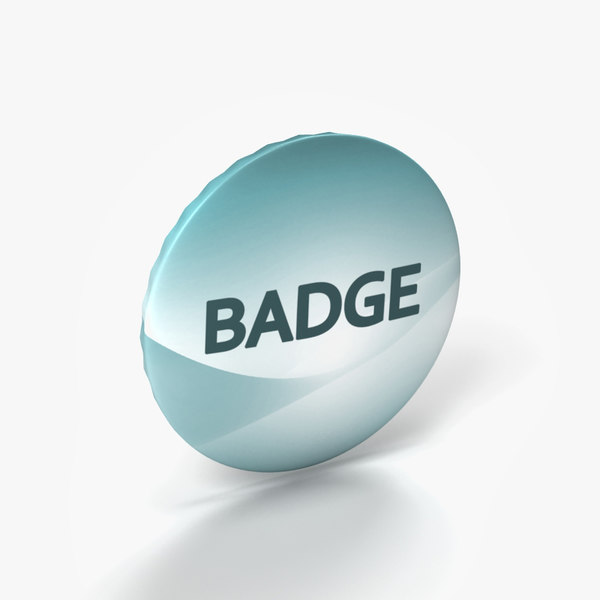 3d model of badge mock