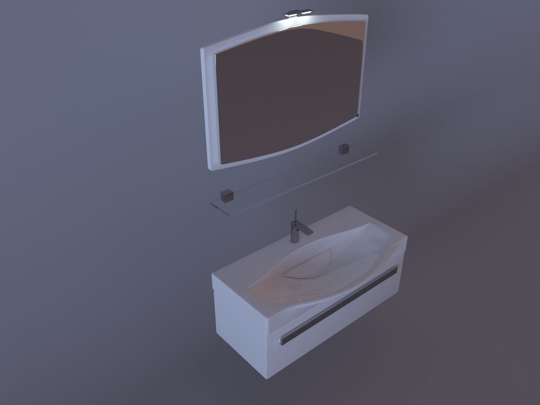 free bathroom furniture 3d model