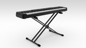 3d model yamaha stage-piano p-90 keyboard
