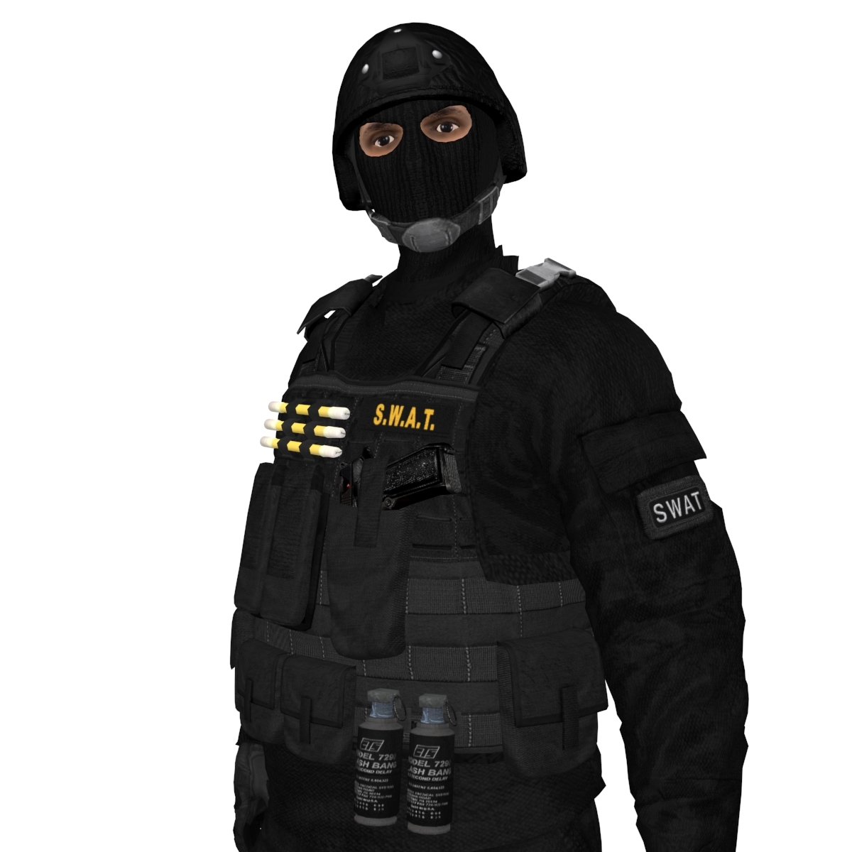 3d Rigged Swat Soldier Model