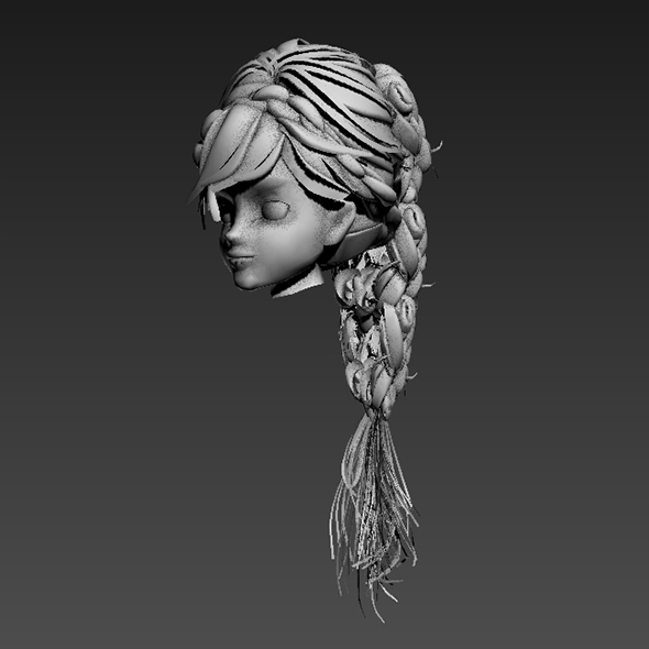 3d hair animation