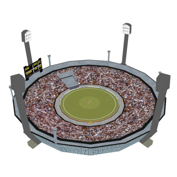 3d model cricket stadium