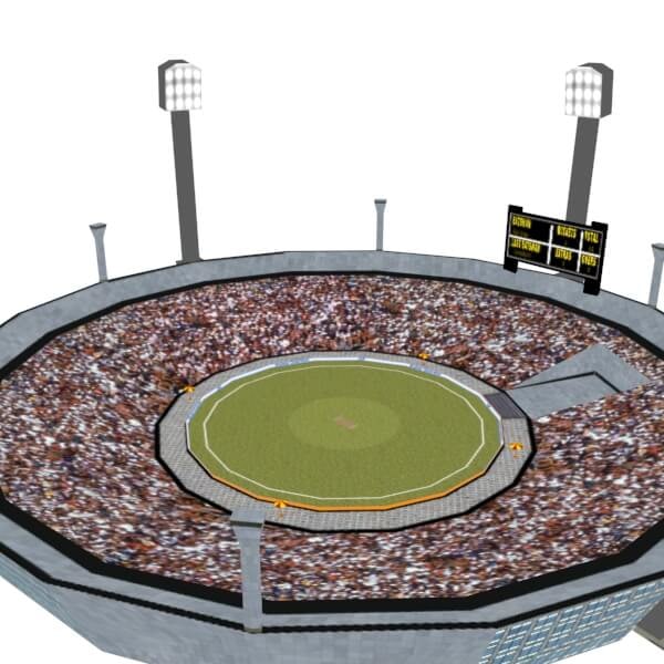 3d model cricket stadium