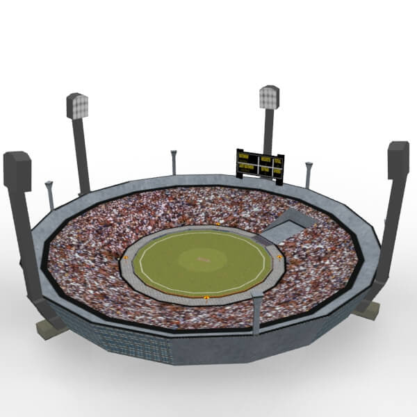 3d model cricket stadium