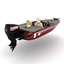 3d model bass boat