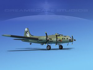 3d b-17 boeing flying fortress