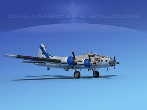 b-17 boeing flying fortress 3d 3ds