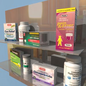3d drugs medicine cabinet