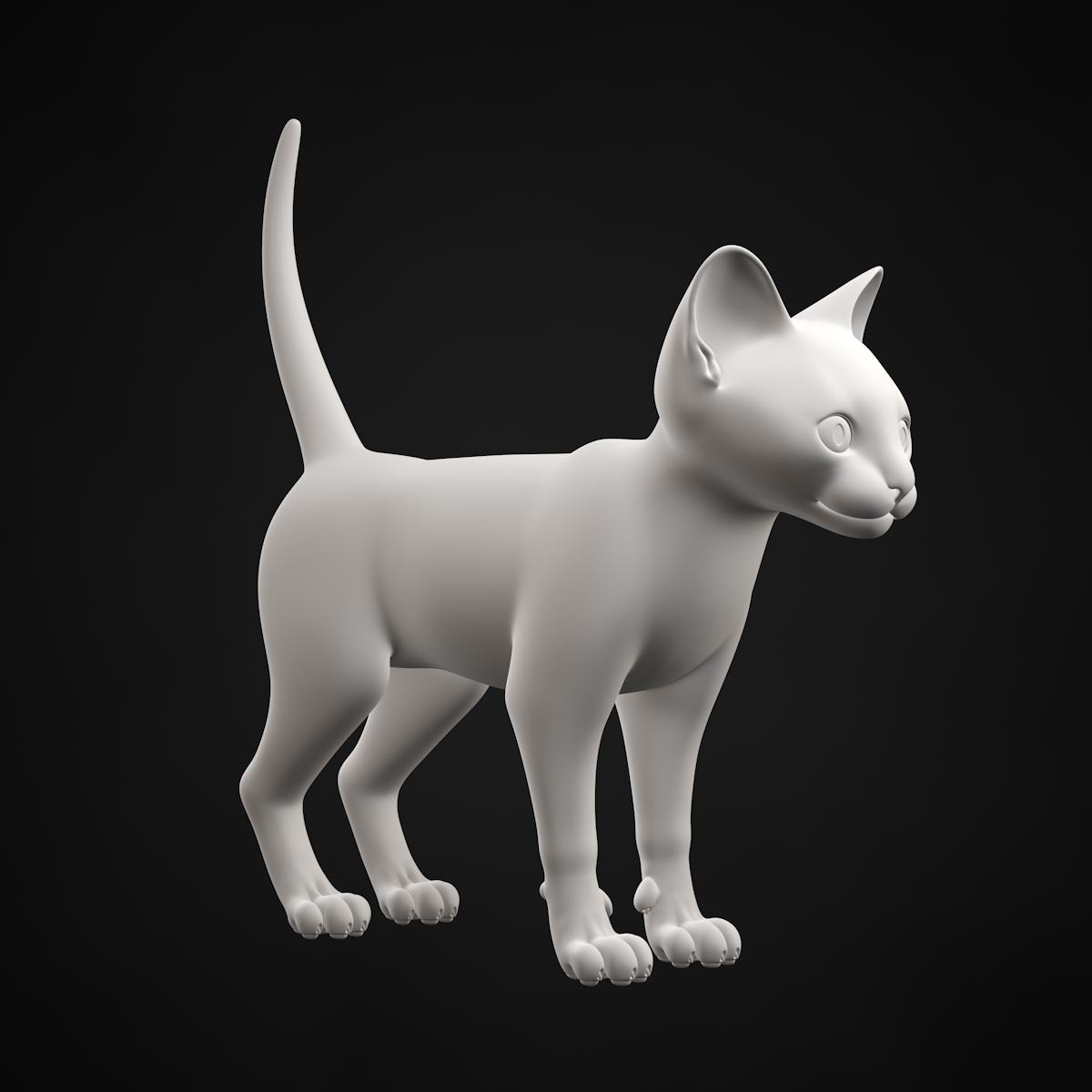 小猫虎斑3d模型 - turbosquid 907693