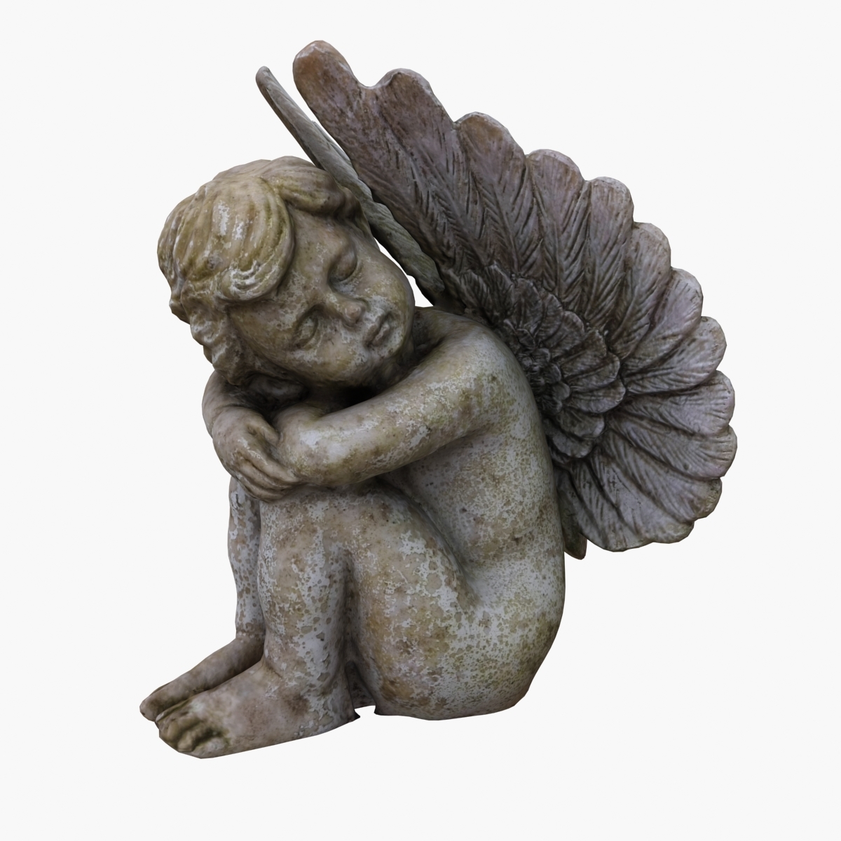 3d model cherub angel statue