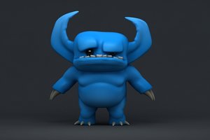 cartoon devil - 3d model