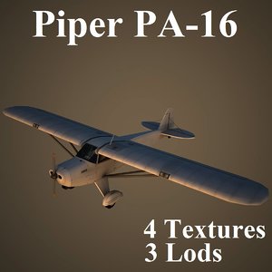 piper clipper low-poly 3d max