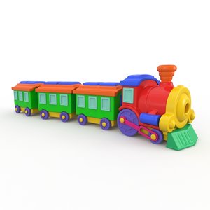3d toy train model