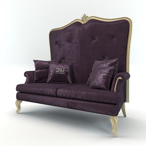 vogue sofa dv home 3d model
