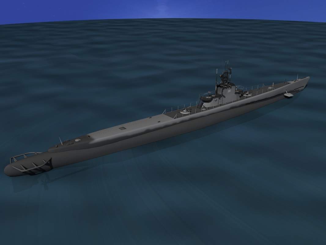 3d subs balao class submarines