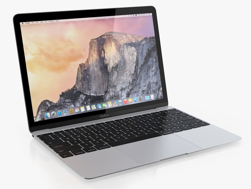 new macbook 12-inch 2015 3d model