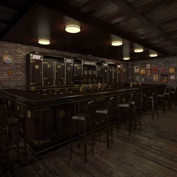 Bar Interior 3D Models for Download | TurboSquid