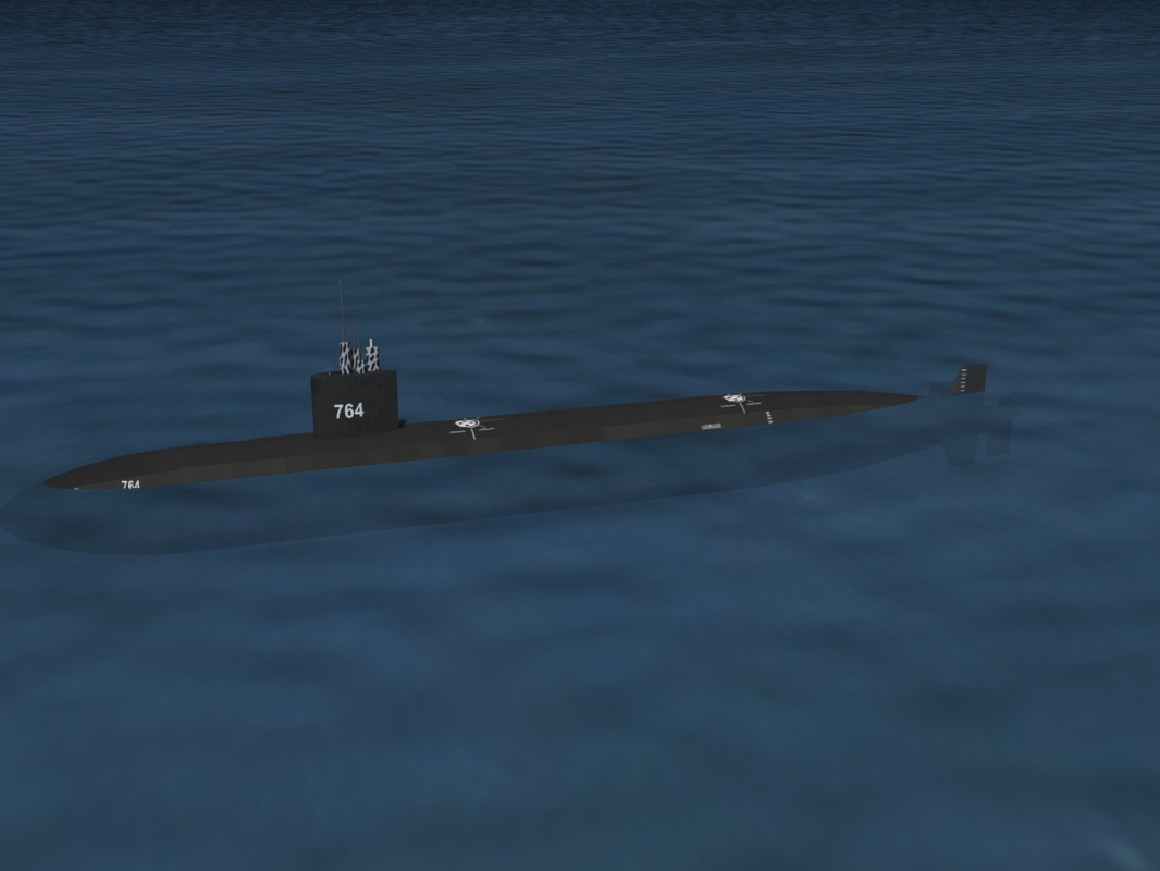 Ship Los Angeles Class Submarine 3d Model