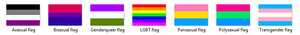 LGBT flags textures