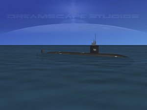 3d ship los angeles class submarine