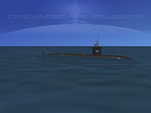 ship los angeles class submarine 3ds