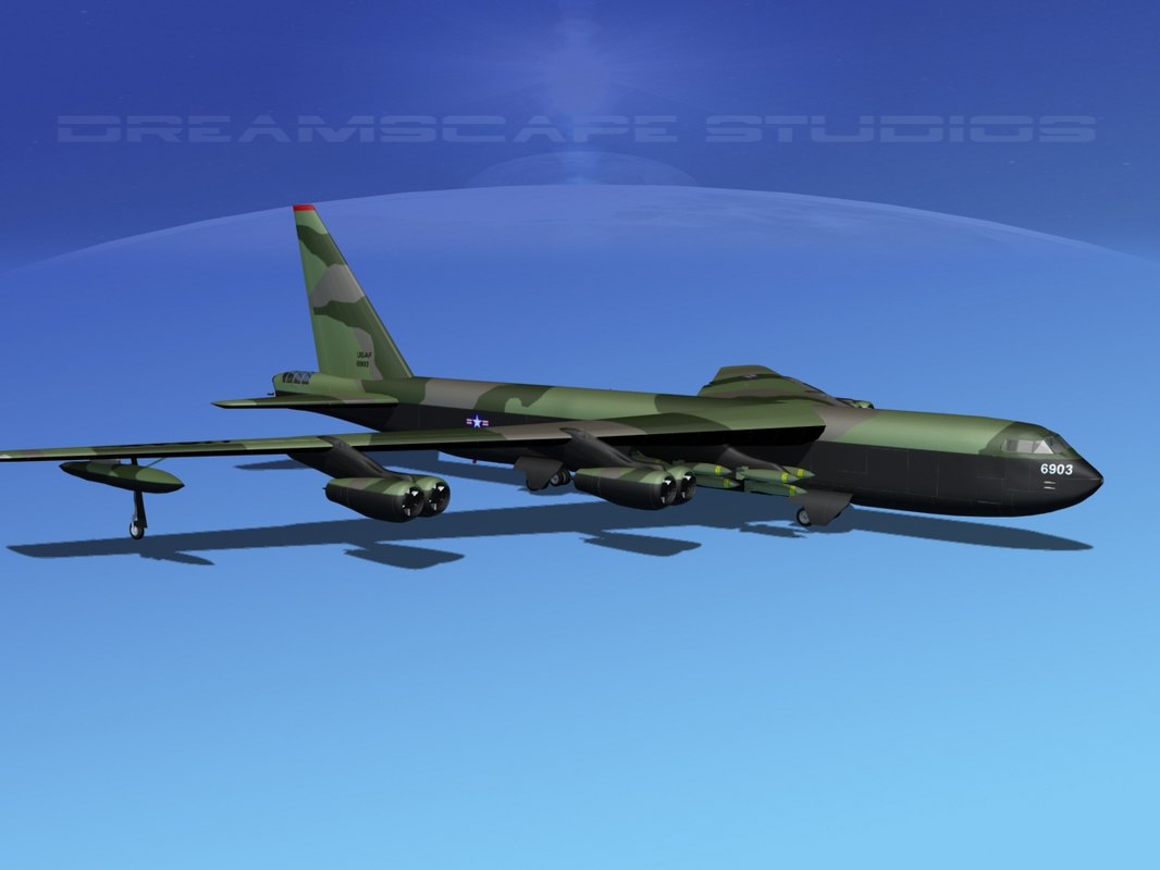 3d Model Stratofortress Boeing B-52 Bomber