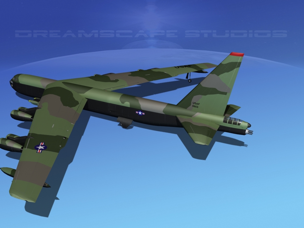 3d Model Stratofortress Boeing B-52 Bomber