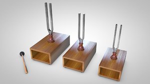 tuning fork 3d c4d
