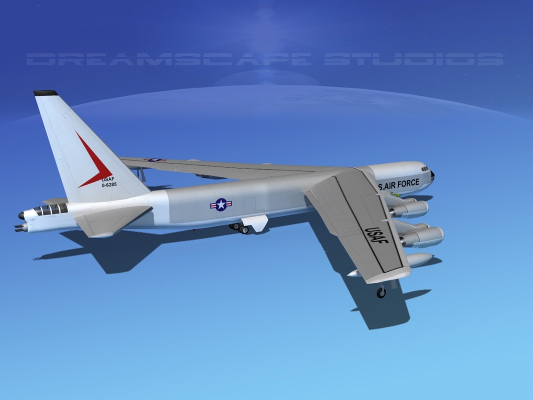 Stratofortress Boeing B-52 Bomber 3d Model