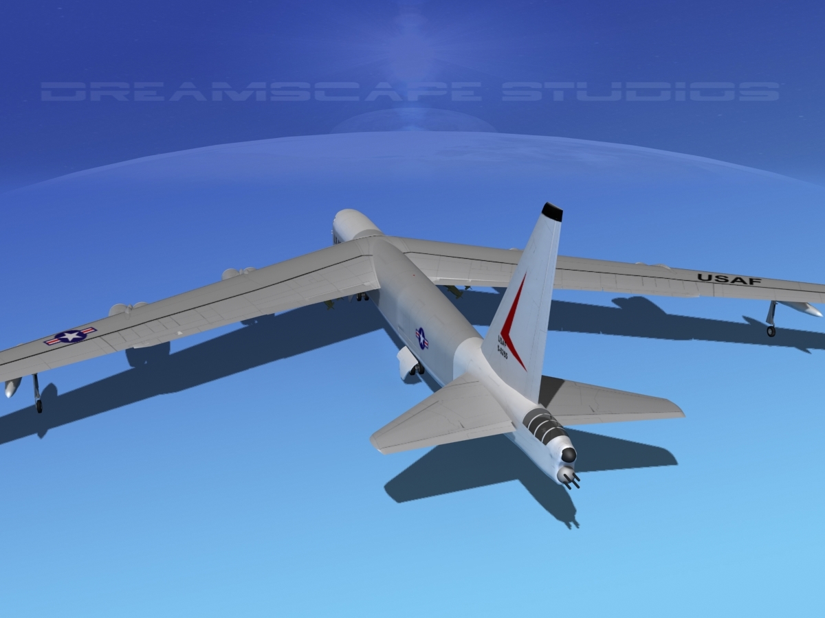 Stratofortress Boeing B-52 Bomber 3d Model