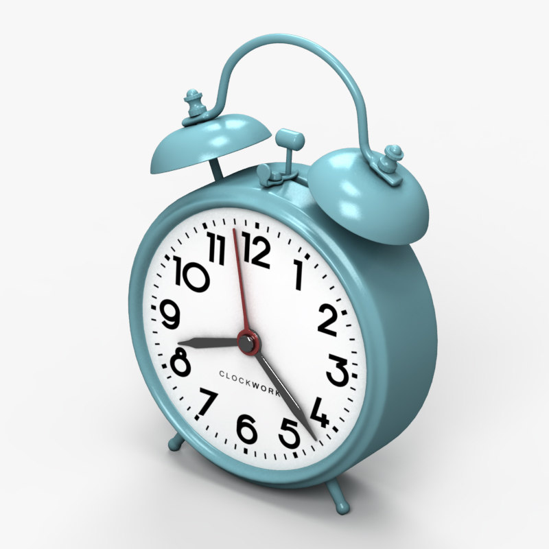 3d model of classic alarm clock 2
