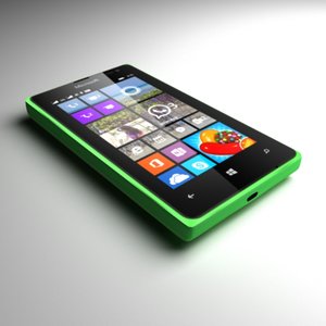 microsoft lumia 435 green 3d model