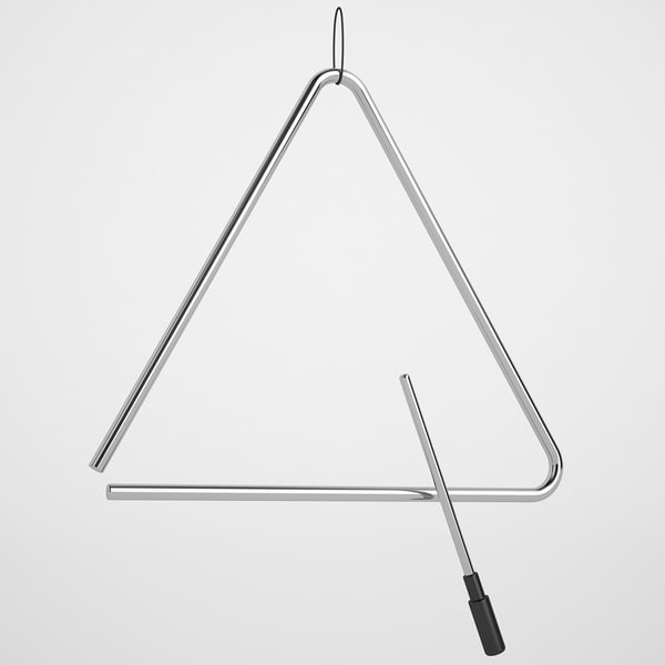 3d Model Music Triangle