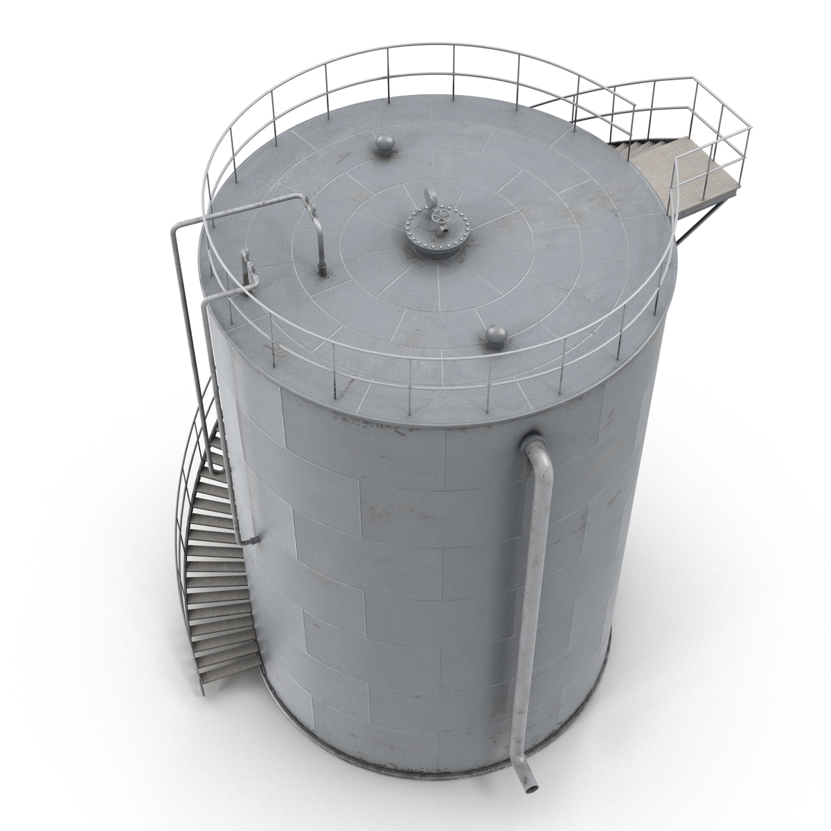 3d oil storage tank model