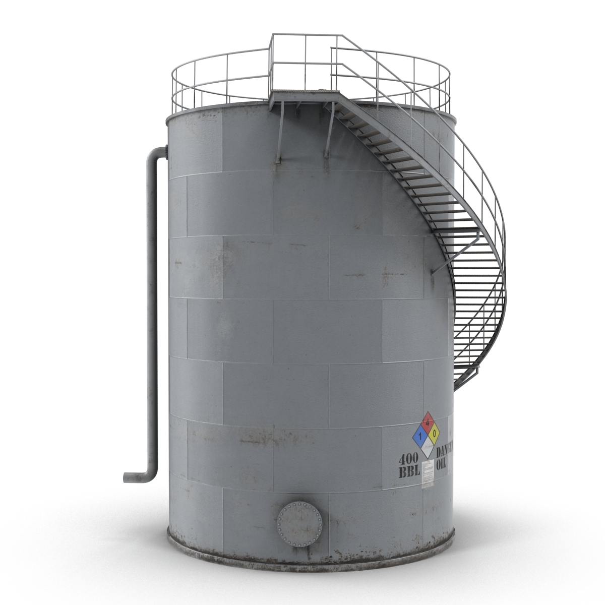 3d oil storage tank model