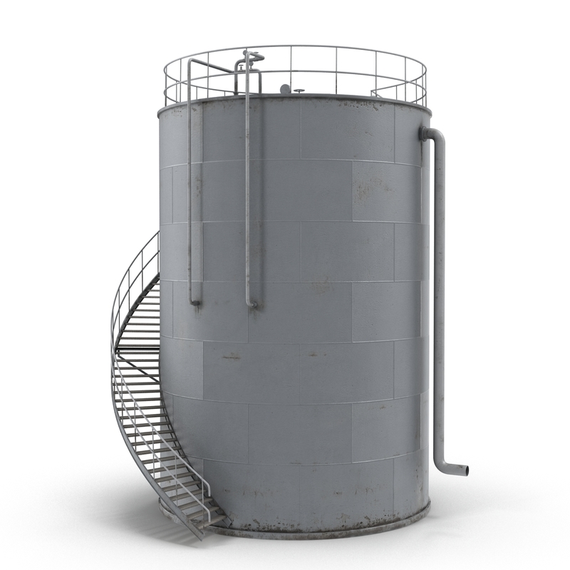 3d oil storage tank model