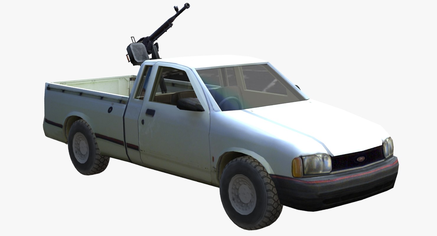 3d model technical 4x4 pickup truck