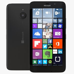 microsoft lumia 640 black 3d max