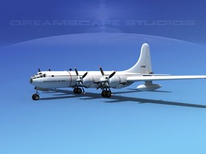 3d propellers boeing rb-50 superfortress model