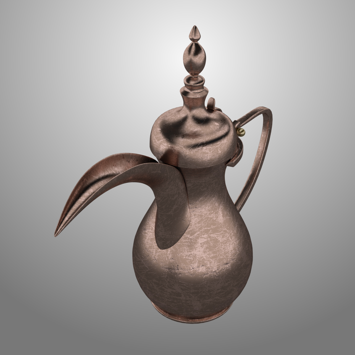 阿拉伯咖啡壶dallah3d模型