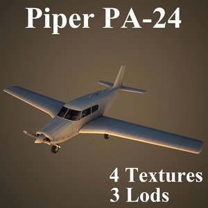 3ds max piper comanche low-poly