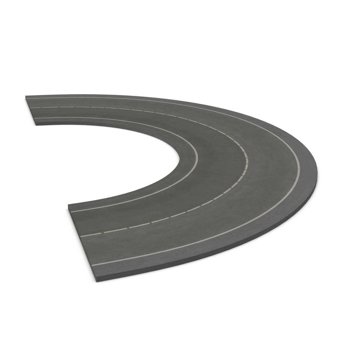 3d model road modeled