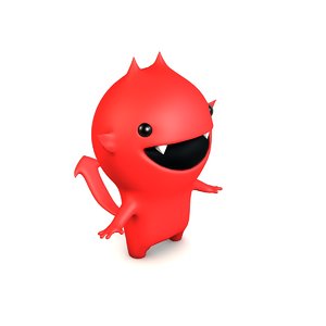 3d cute little devil