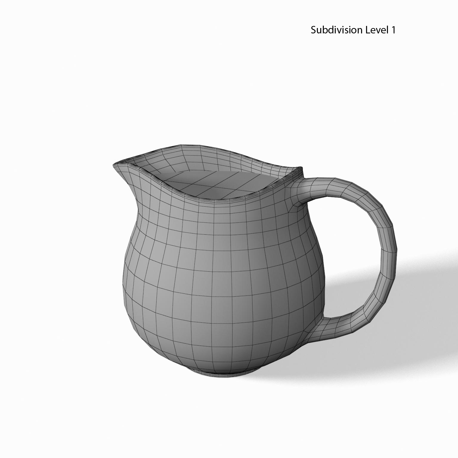 3d milk jug model