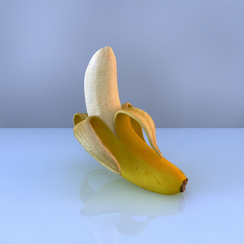 3d model banana