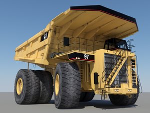 mining haul truck 3d model